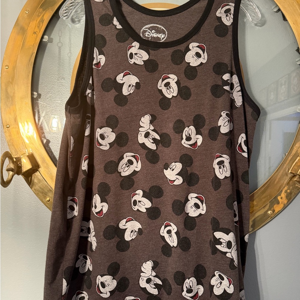 Disney  Mickey Mouse Tank Top - Brown and Black